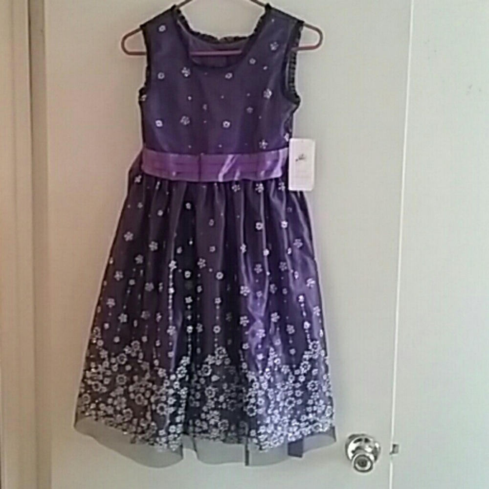 Girls purple gown