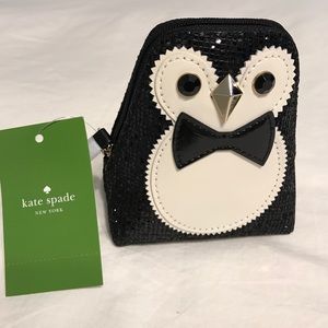 NWT Kate Spade NY Clifton Lane penguin coin purse