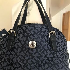 Blue and black Tommy Hilfiger purse