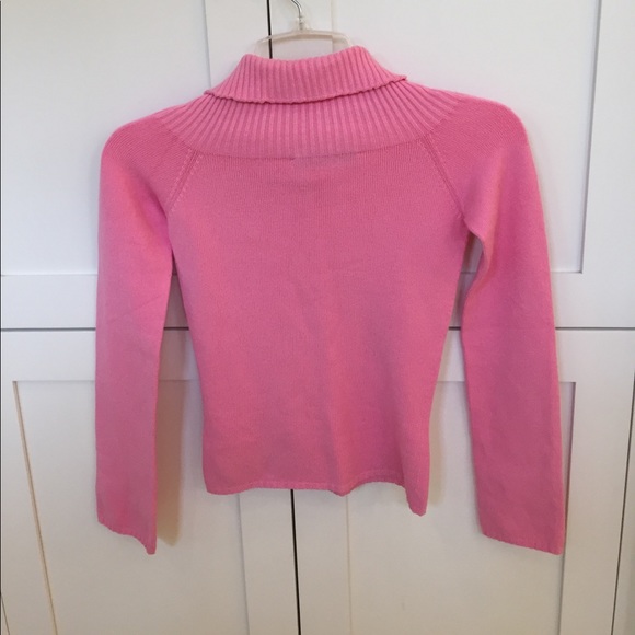 Beautiful Simone Barbieri Pink Turtleneck Sweater - Picture 3 of 3