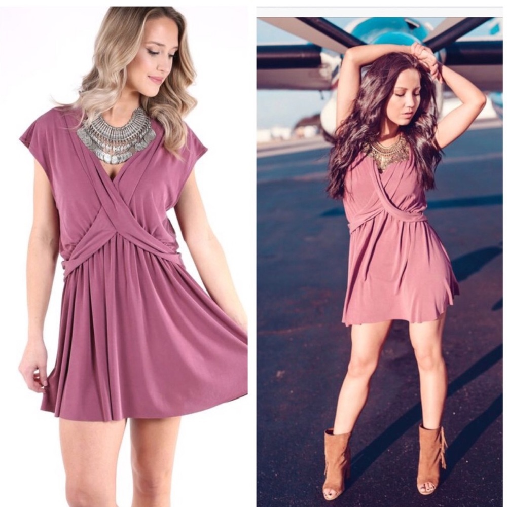 NWT Free People Criss Cross mini dress, small