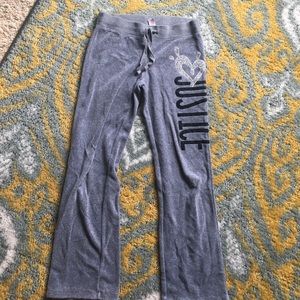 Justice Athletic Pants- Girls 8