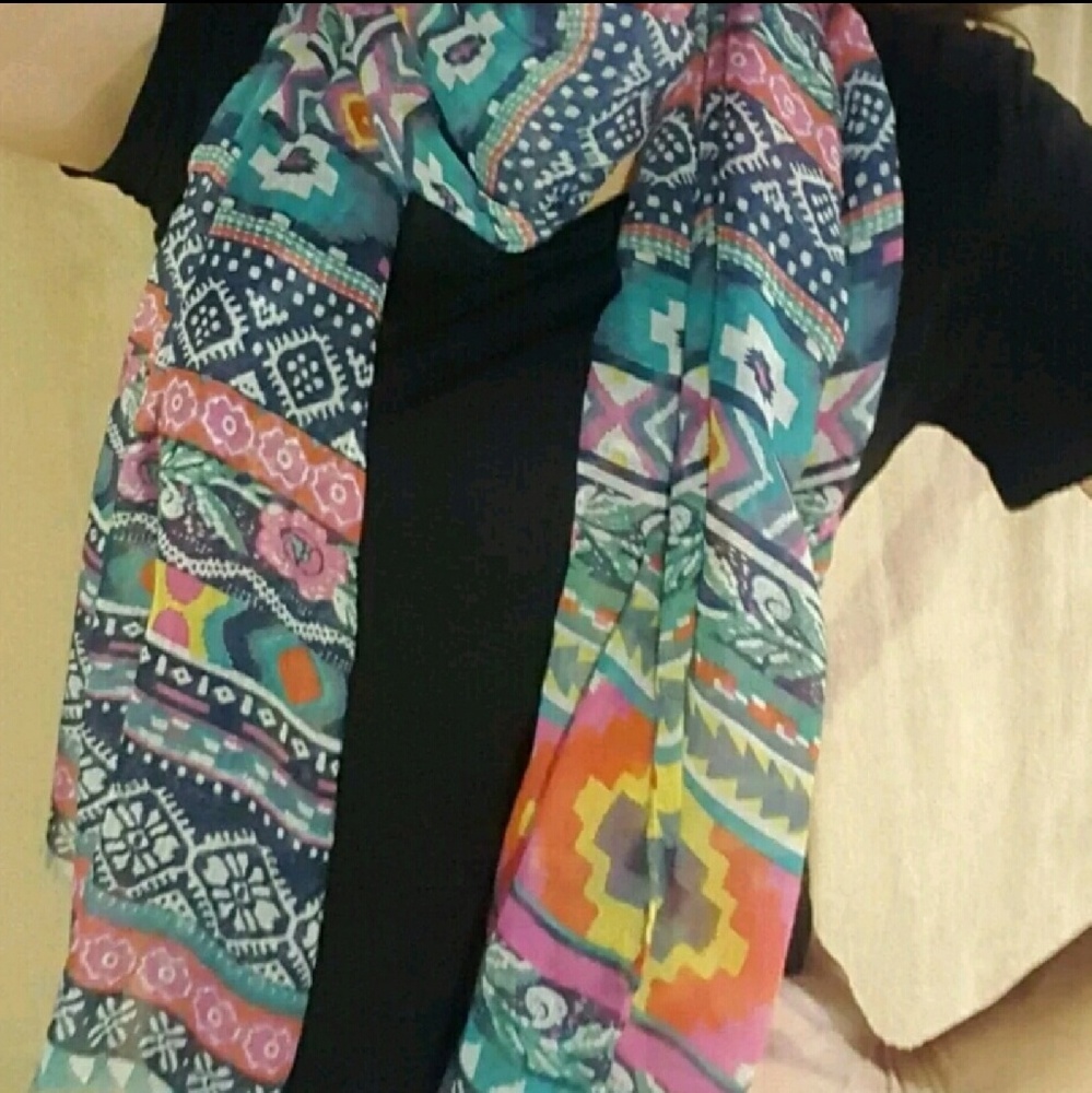 IKAT Aztec Summer Multi-color Boutique Scarf