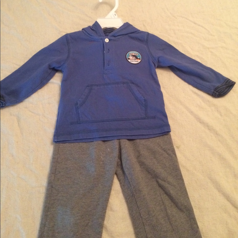 Toddler boy knit set "mommys brave explorer"