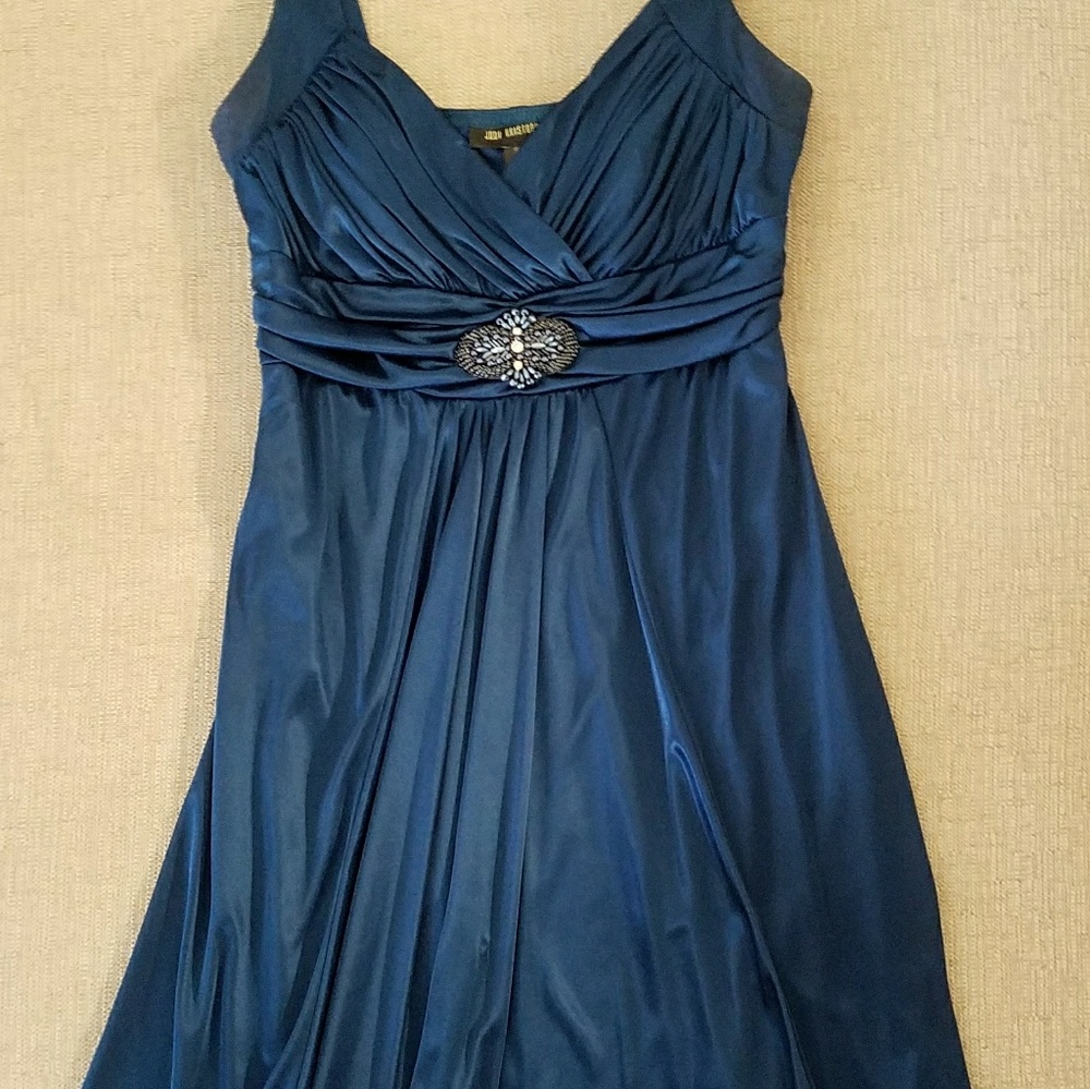 Teal semi-formal dress