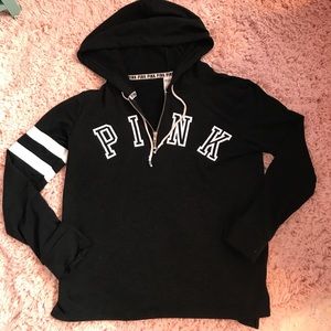 VS PINK quarter zip hoodie MEDIUM