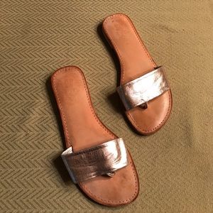 Seychelles gold flip flops!