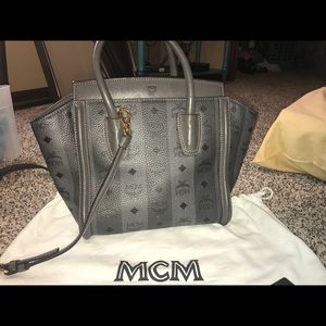 Mcm Black Visetos phantom bag