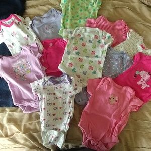 Lot of 12 Newborn onesies