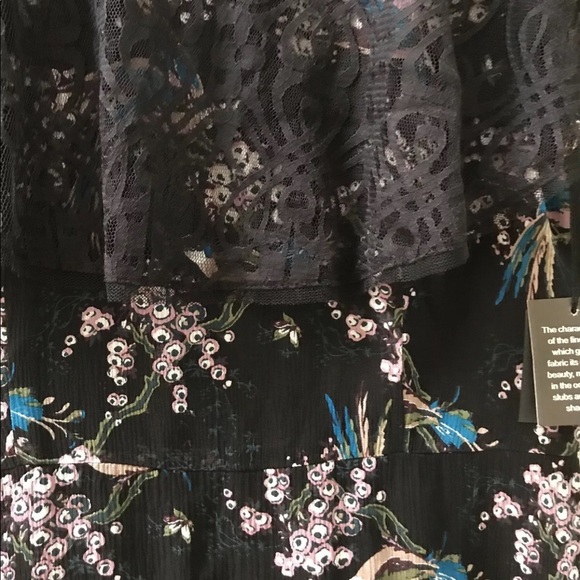 Anna Sui Bird Print Silk Dress - Picture 2 of 7