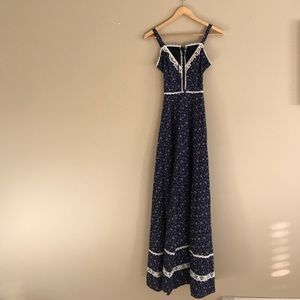 Vintage floor length floral dress