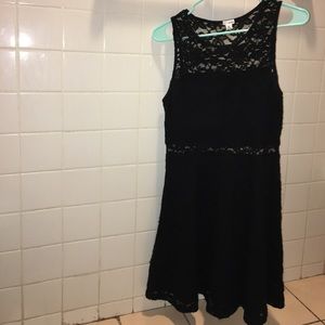 Black lace dress