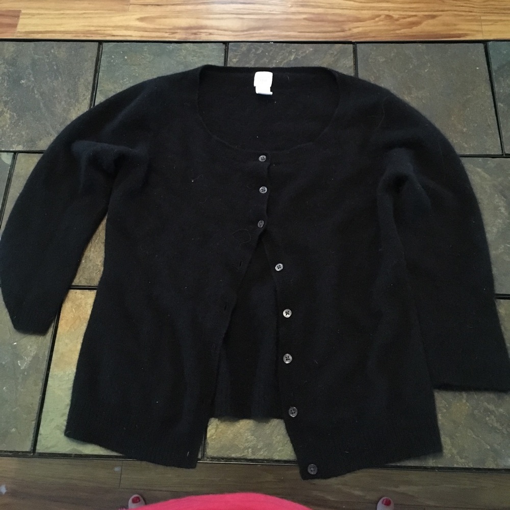 Black Cashmere Sweater by Garnet Hill