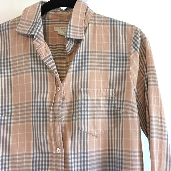 J.Crew Plaid Boyshirt - Picture 2 of 5