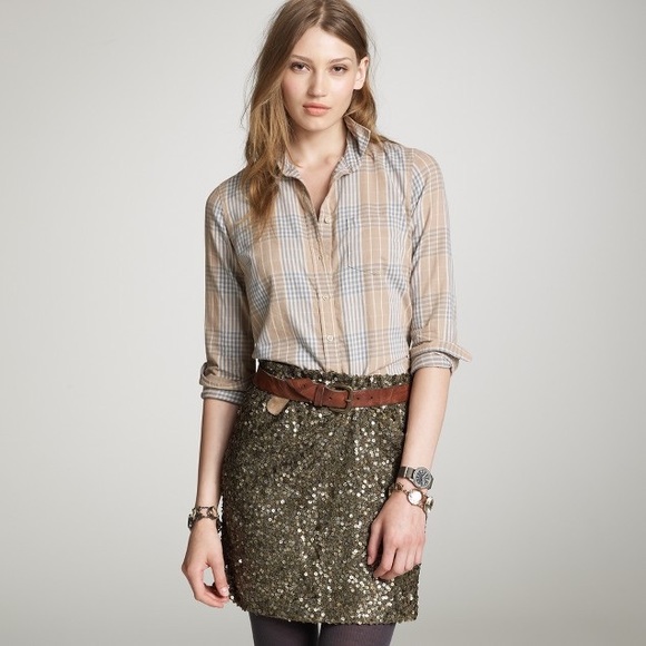 J.Crew Plaid Boyshirt - Picture 4 of 5