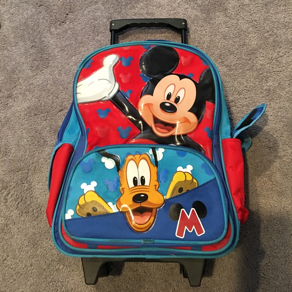 Large Mickey backpack with wheels