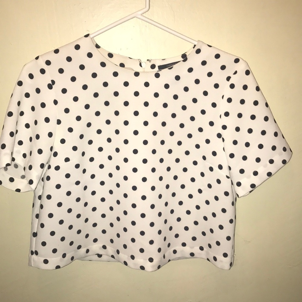 Spunky polka dot blouse