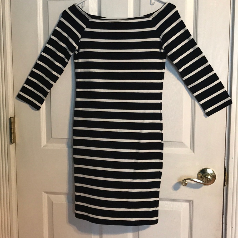 Forever 21 black and white striped dress