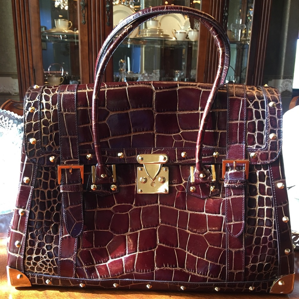 Nordstrom Leather Handbag Briefcase