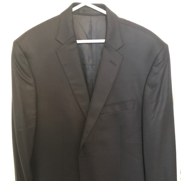 Versace collection Wool Sports Tonal Check Jacket - Picture 2 of 8