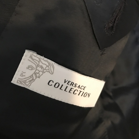 Versace collection Wool Sports Tonal Check Jacket - Picture 6 of 8