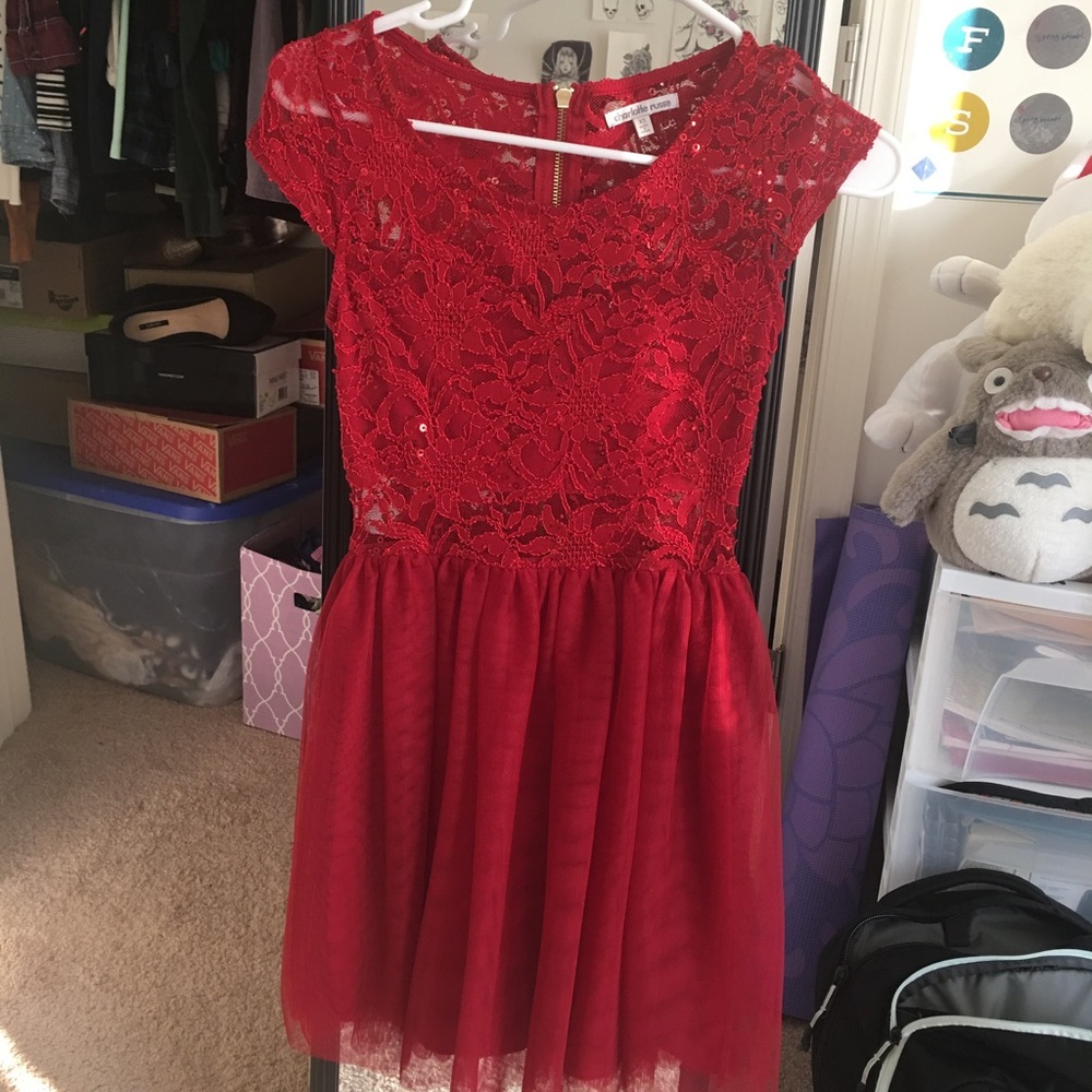 Charlotte Russe red party dress