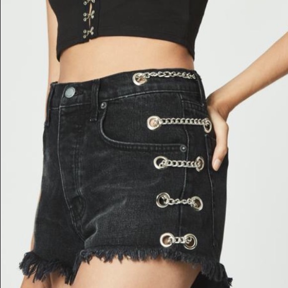 NWT Carmar black chain shorts - Picture 5 of 8