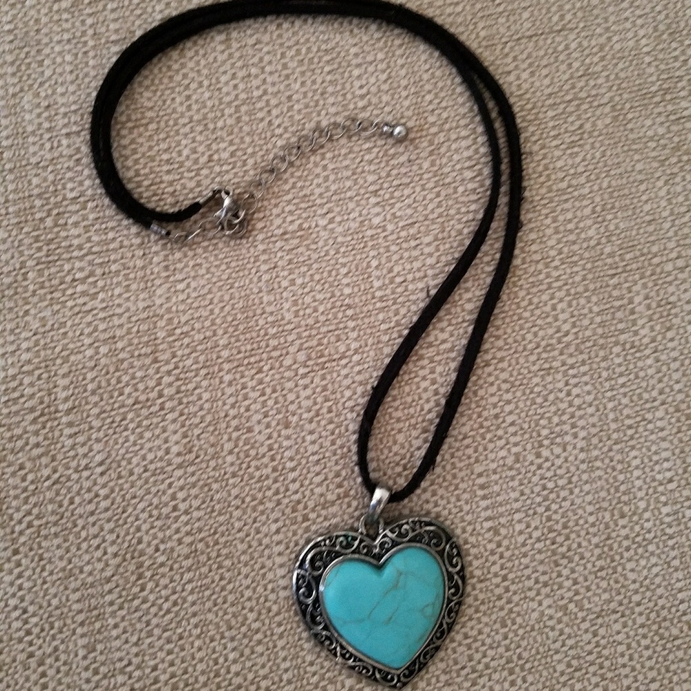 Turqoise heart necklace