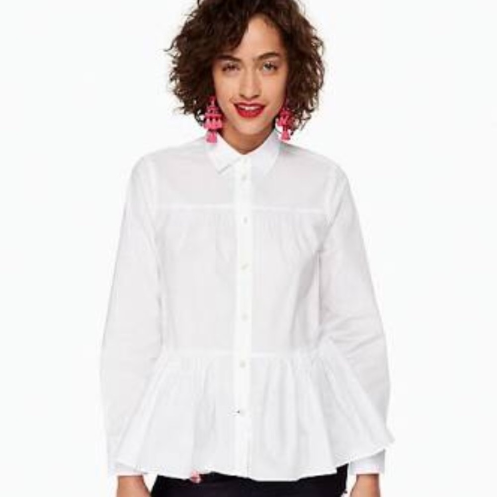 ⭐️SOLD⭐️ Kate Spade Poplin Swing Shirt