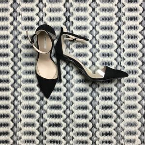 Zara Black Court Shoes with Stiletto Heel