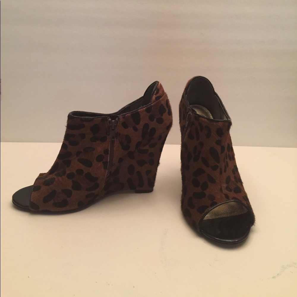 Peep toe booties