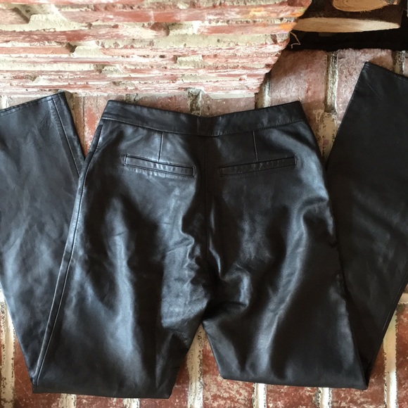 100% leather bootcut pants - Picture 2 of 7