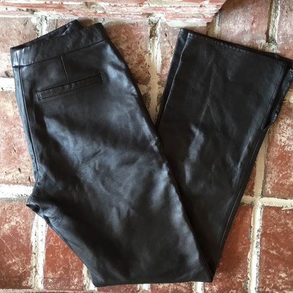 100% leather bootcut pants - Picture 6 of 7