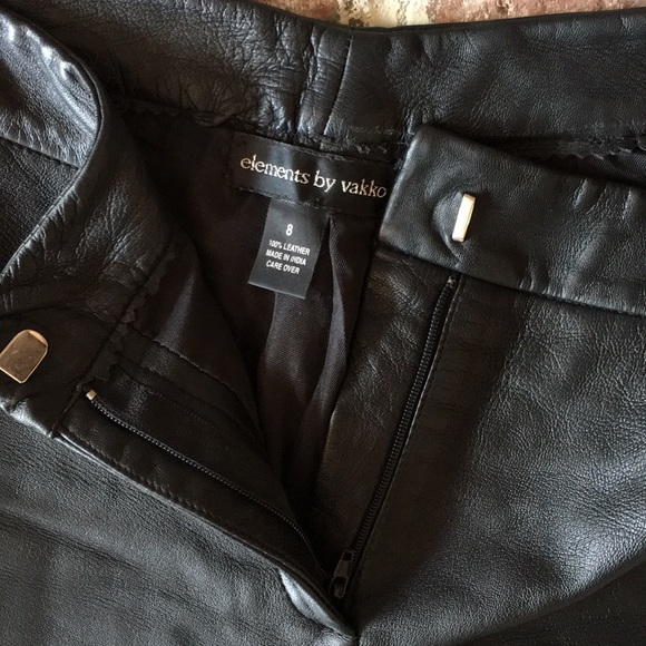100% leather bootcut pants - Picture 5 of 7