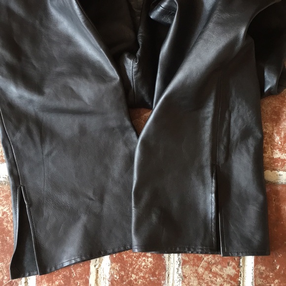 100% leather bootcut pants - Picture 4 of 7