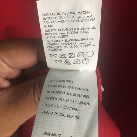 Bandage Red Bebe Dress - Picture 7 of 8