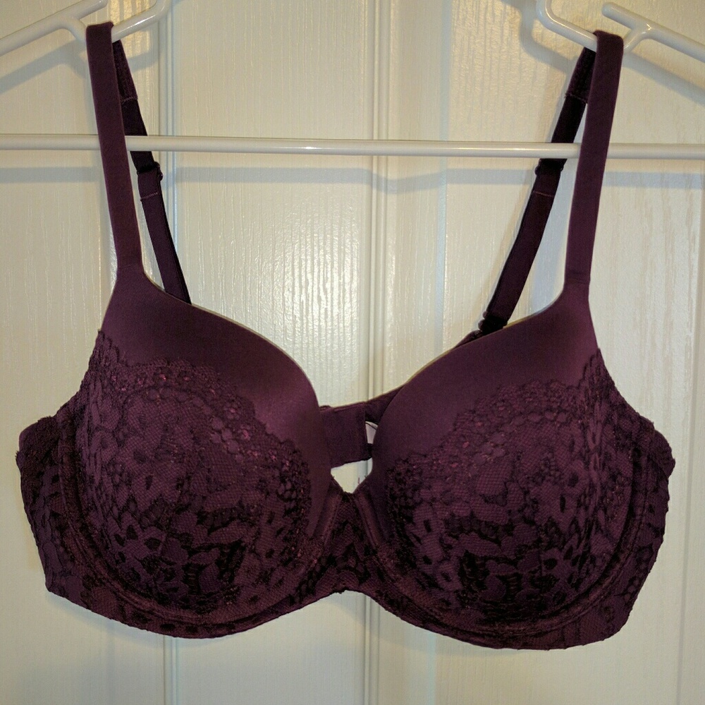 Victoria's Secret Lined Bra. Wine colored.