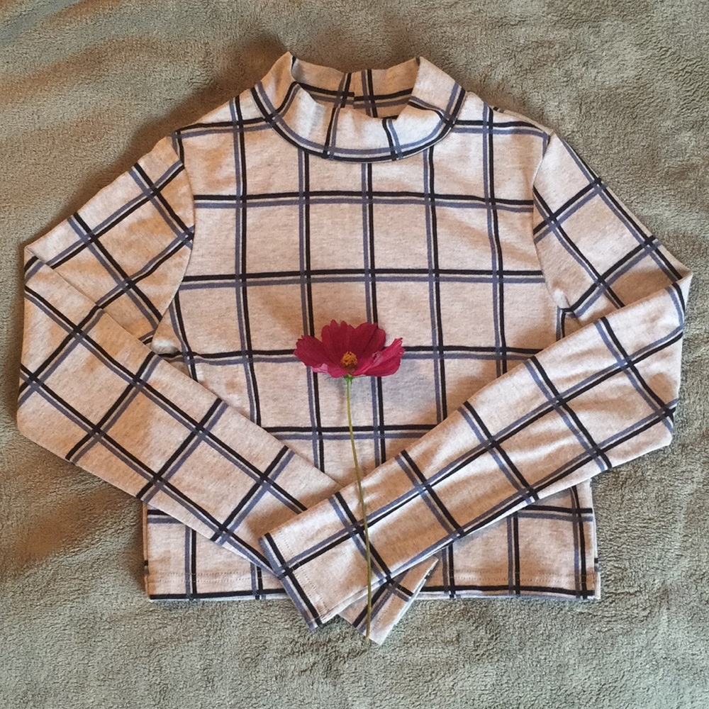 Topshop - Long sleeve crop top