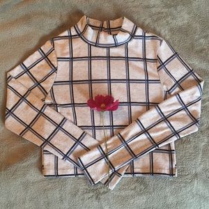 Topshop - Long sleeve crop top