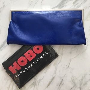 Hobo cobalt blue clutch