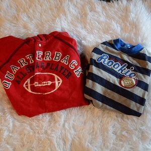 Two Football Sporty Onesies