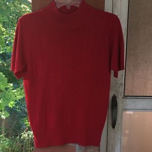 ⭐️ Vintage red short-sleeved sweater M ⭐️