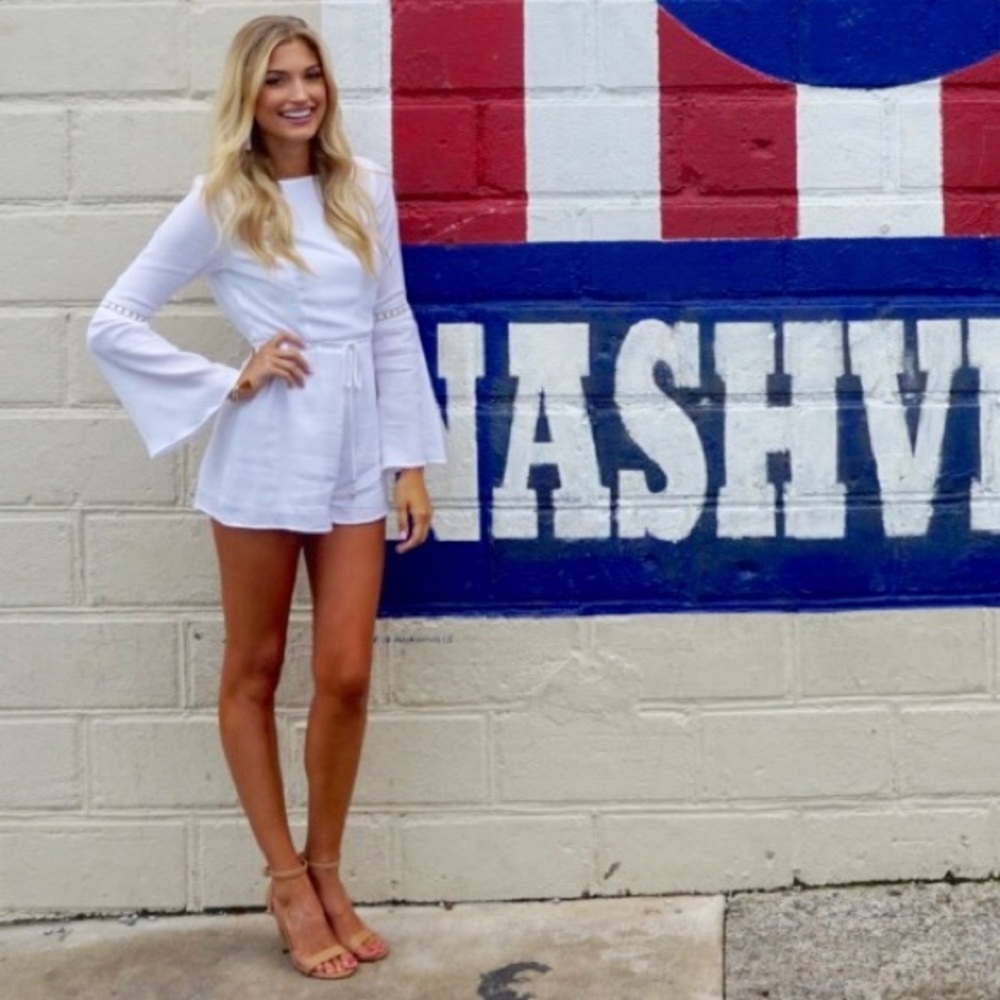 Guess Cara Crochet Romper