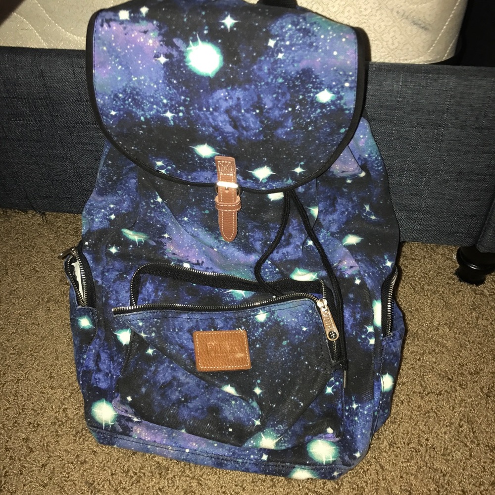 Victoria Secret (pink) galaxy backpack.