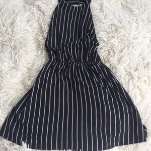 Black and white day dress