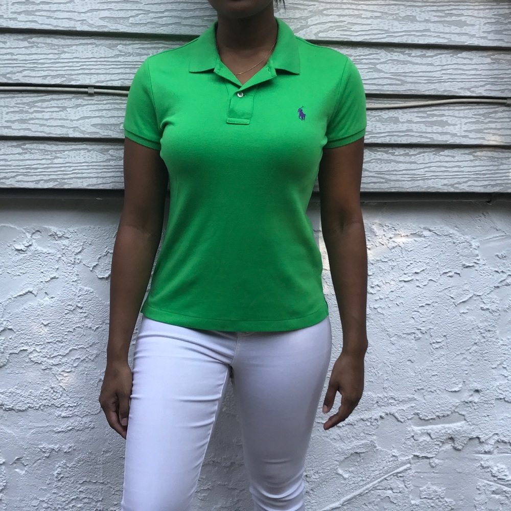 Sale!! Green Ralph Lauren Polo with Purple Horse