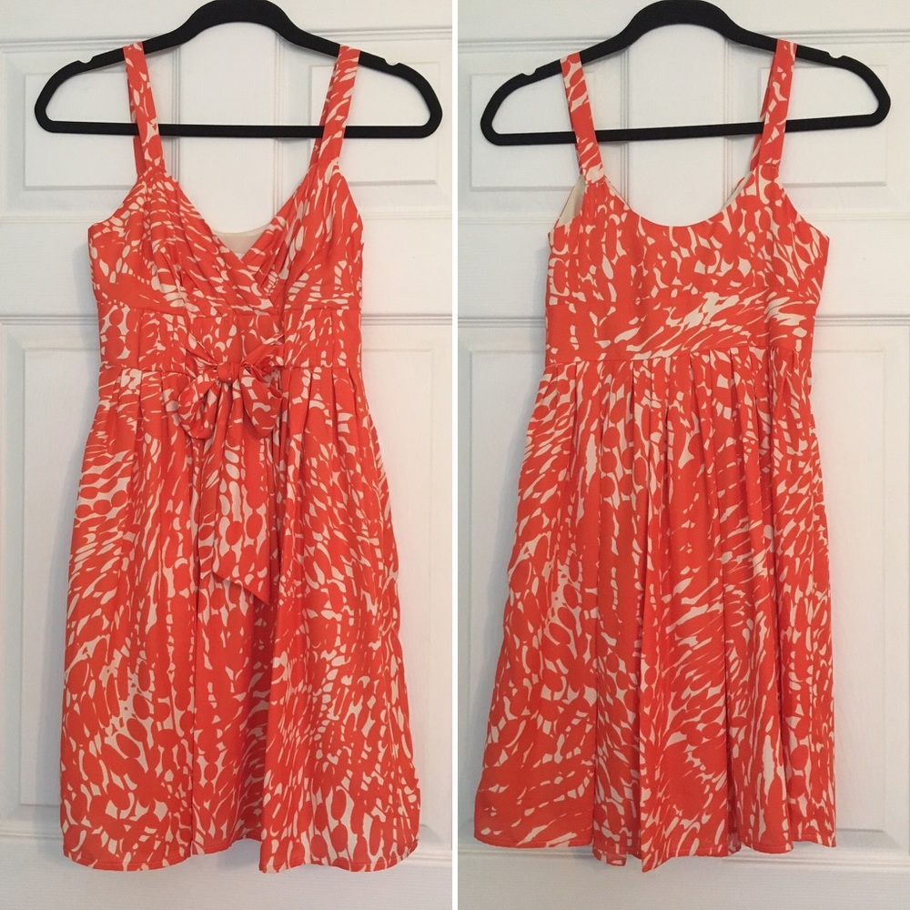 Orange and White Lauren Conrad Dress