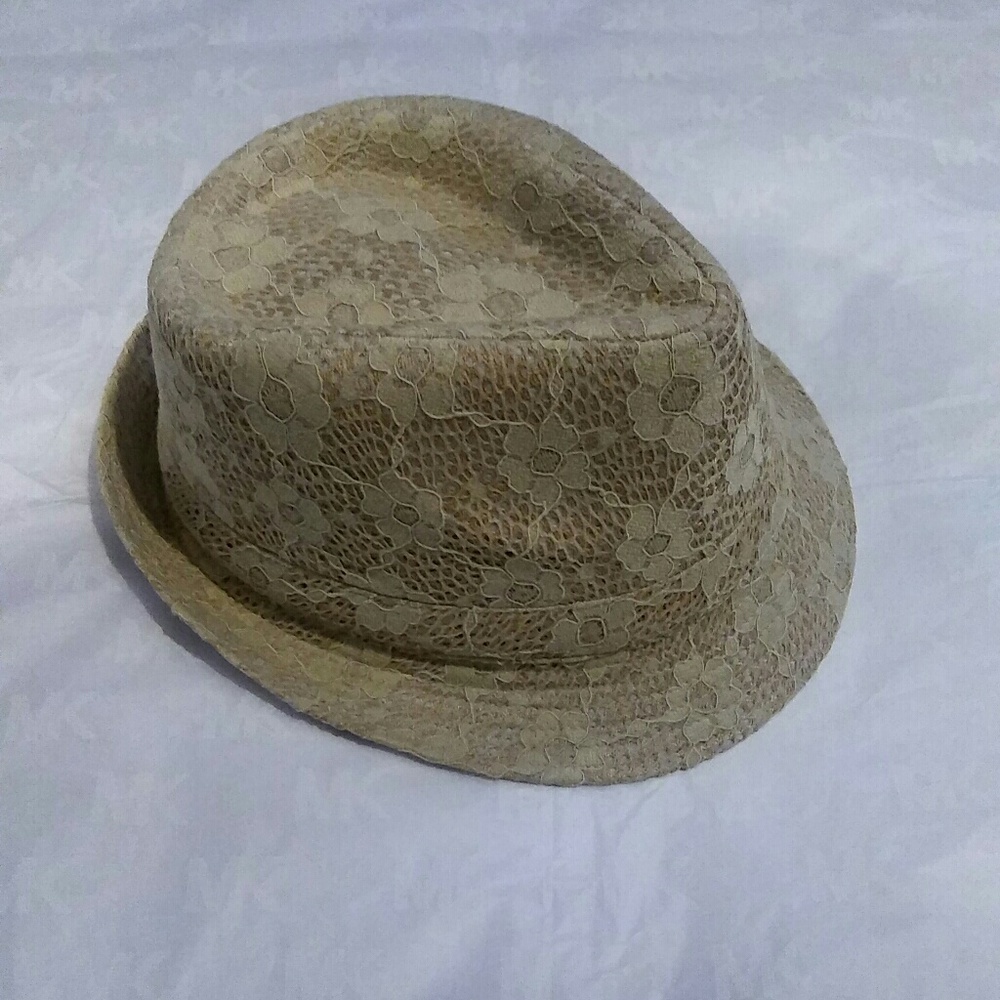 Creamy beige color fedora hats