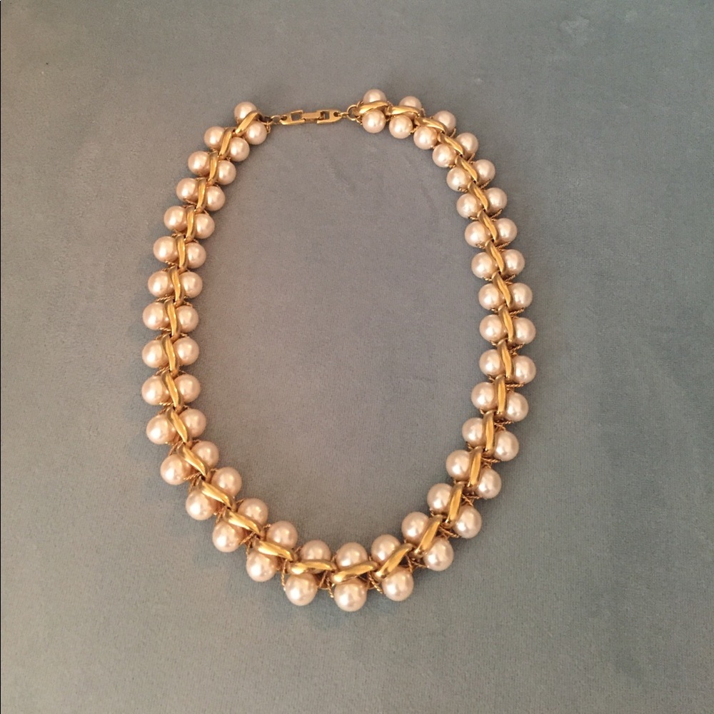 Antique vintage pearl wreath necklace