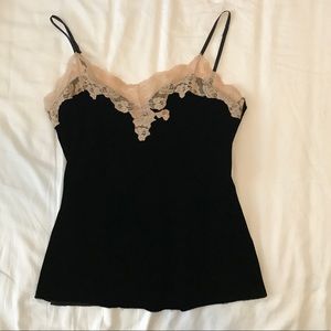 Anthro Velvet & Lace Cami